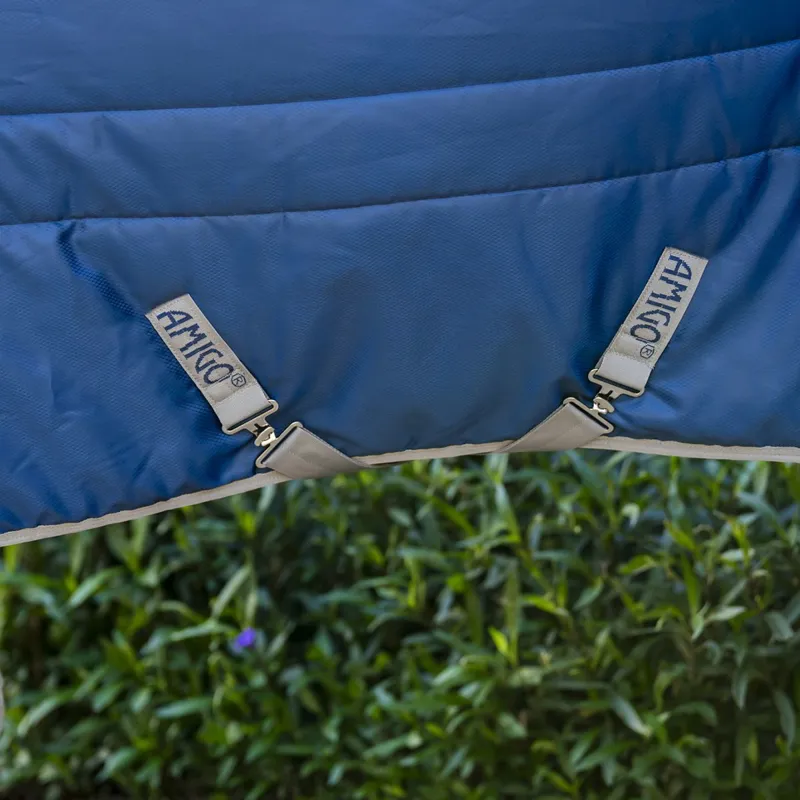 Amigo Ripstop Insulator Plus 550g Stable Blanket - Navy/Titanium Grey-2