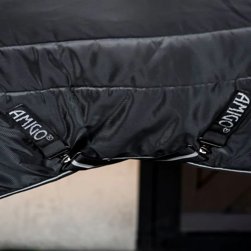 Amigo Ripstop Insulator Plus 200g Detach Neck Stable Blanket - Black-4