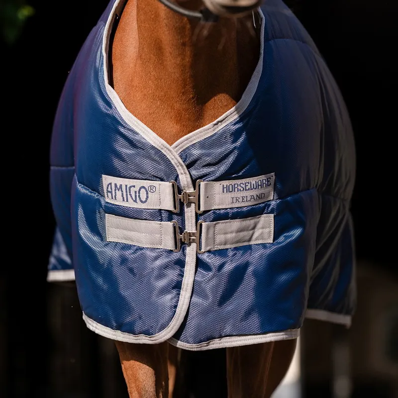 Amigo Ripstop Insulator Plus Pony 200g Stable Blanket - Navy/Titanium-4