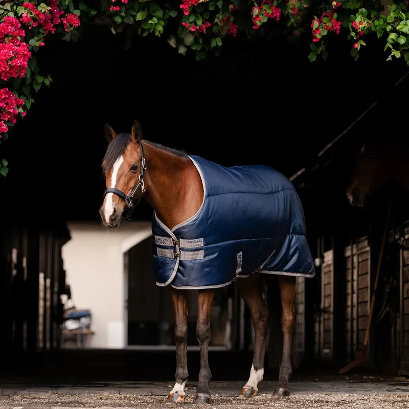 Amigo Ripstop Insulator Plus Pony 200g Stable Blanket - Navy/Titanium-3