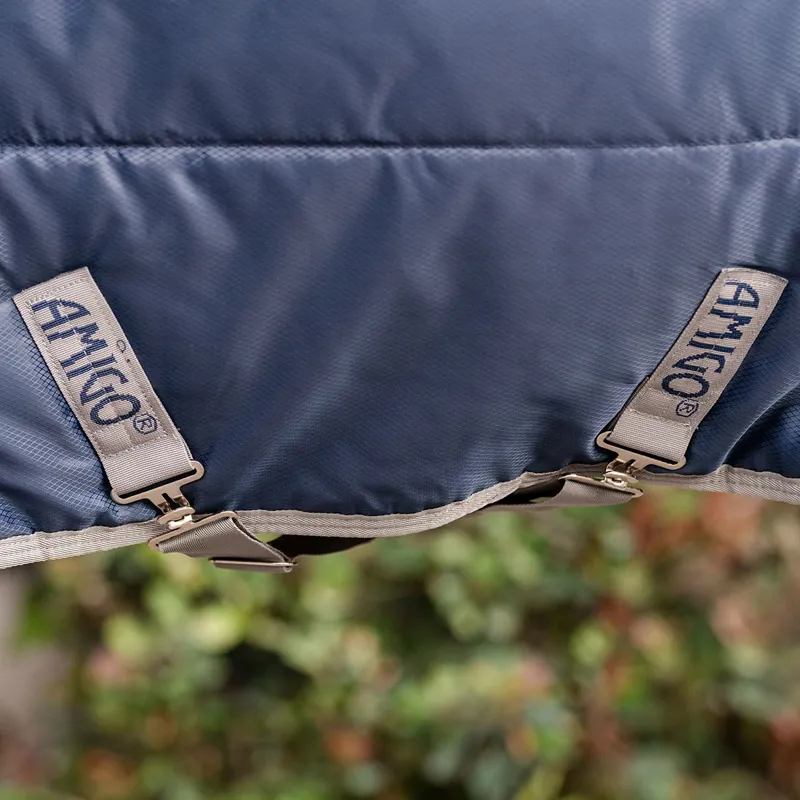 Amigo Ripstop Insulator Plus Pony 200g Stable Blanket - Navy/Titanium-2
