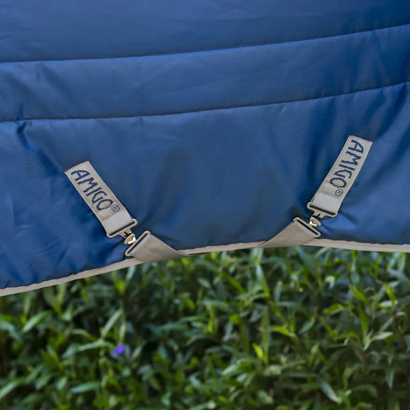 Amigo Ripstop Insulator 350g Stable Blanket - Navy/Titanium Grey-5