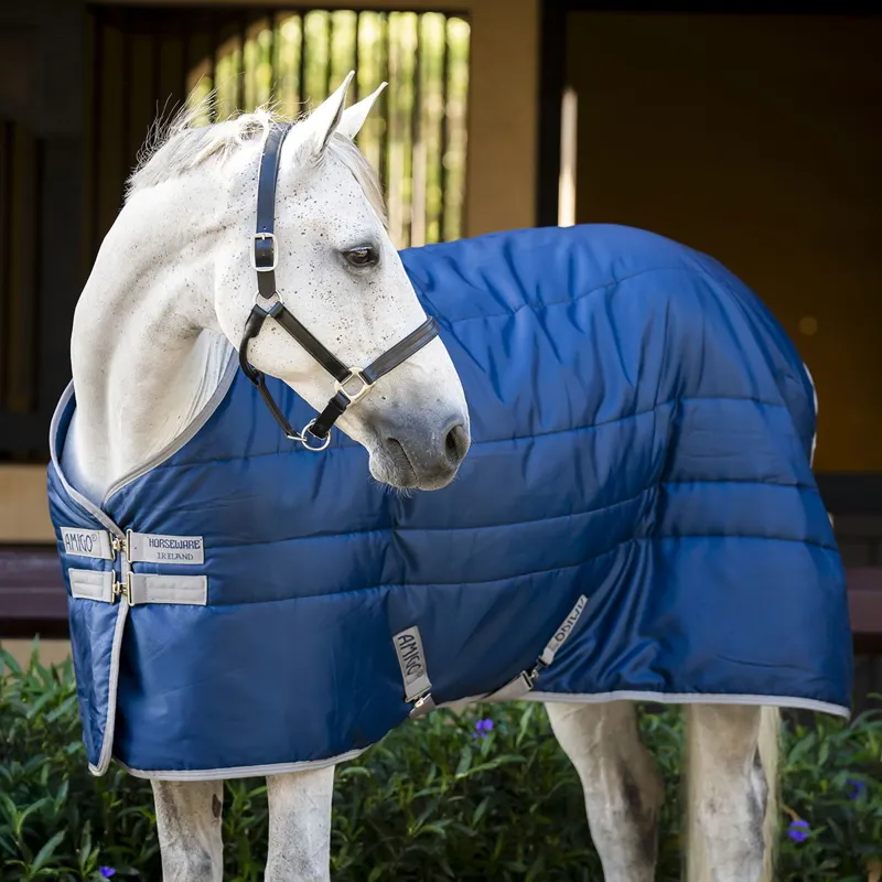 Amigo Ripstop Insulator 350g Stable Blanket - Navy/Titanium Grey-3
