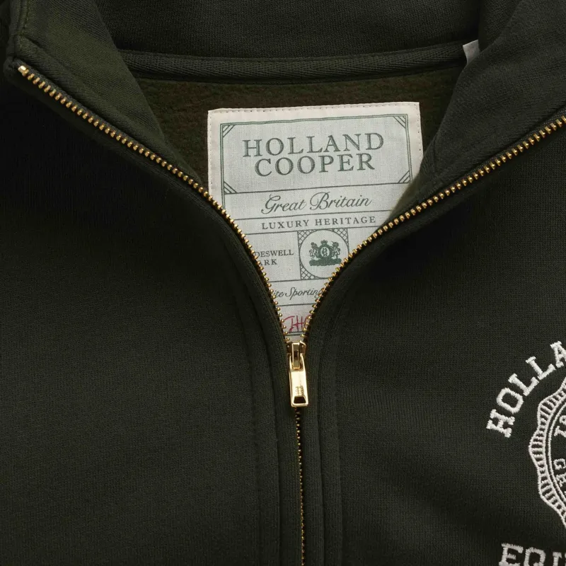Holland Cooper Roan Women's Quarter Zip Sweatshirt - Spruce Green-5
