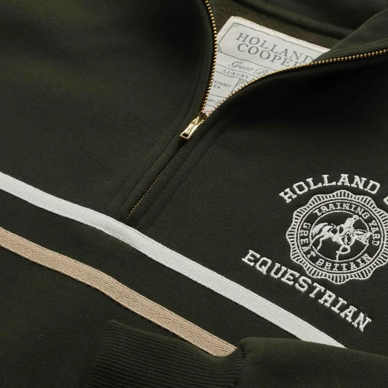 Holland Cooper Roan Women's Quarter Zip Sweatshirt - Spruce Green-6