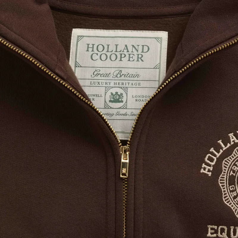 Holland Cooper Roan Women's Quarter Zip Sweatshirt - Walnut-5