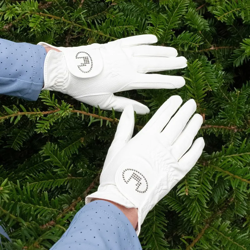 Roeckl Lisboa Adult Riding Gloves - White-4