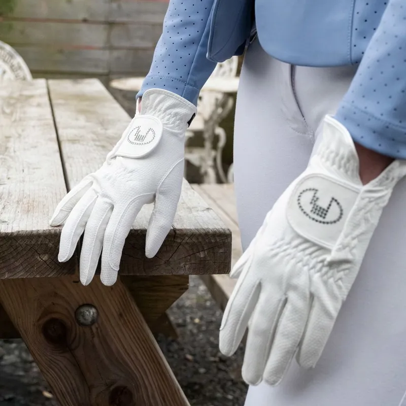 Roeckl Lisboa Adult Riding Gloves - White-5