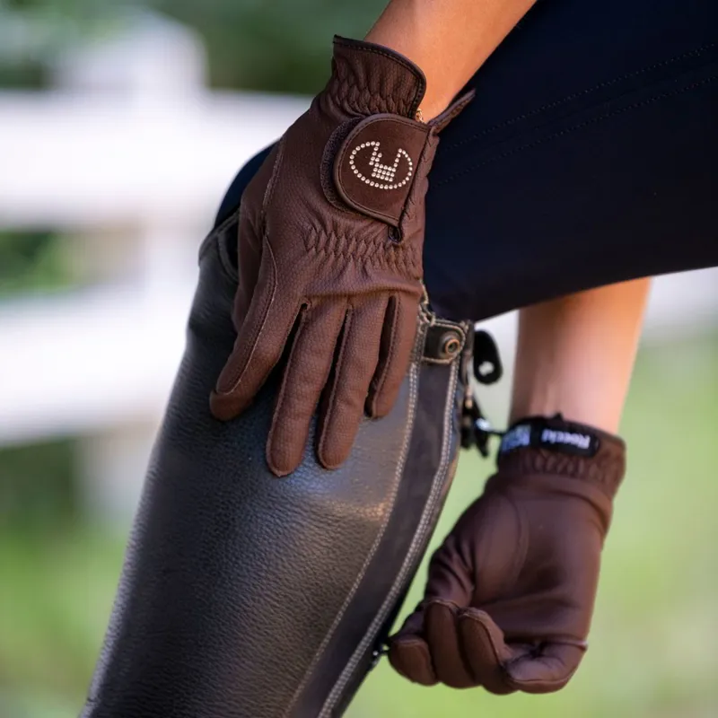 Roeckl Lisboa Adult Riding Gloves - Mocha-1