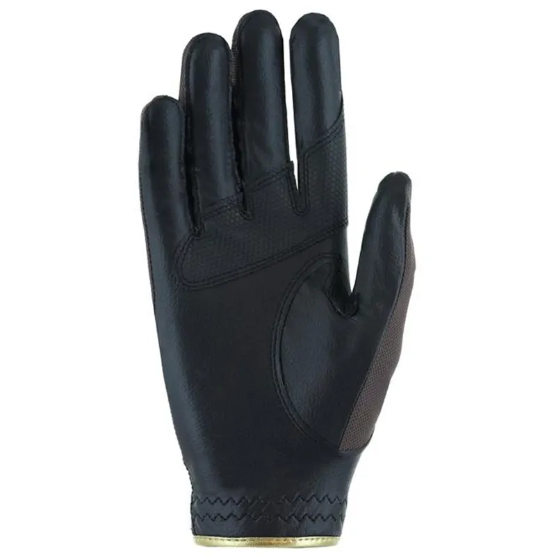 Roeckl Millero Adult Riding Gloves - Dark Mocha/Black-1