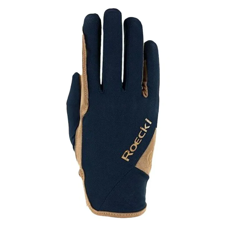 Roeckl Mareno Adult Riding Gloves - Navy/Night