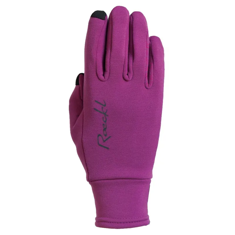 Roeckl Weldon Polartec Adult Winter Riding Gloves - Berry