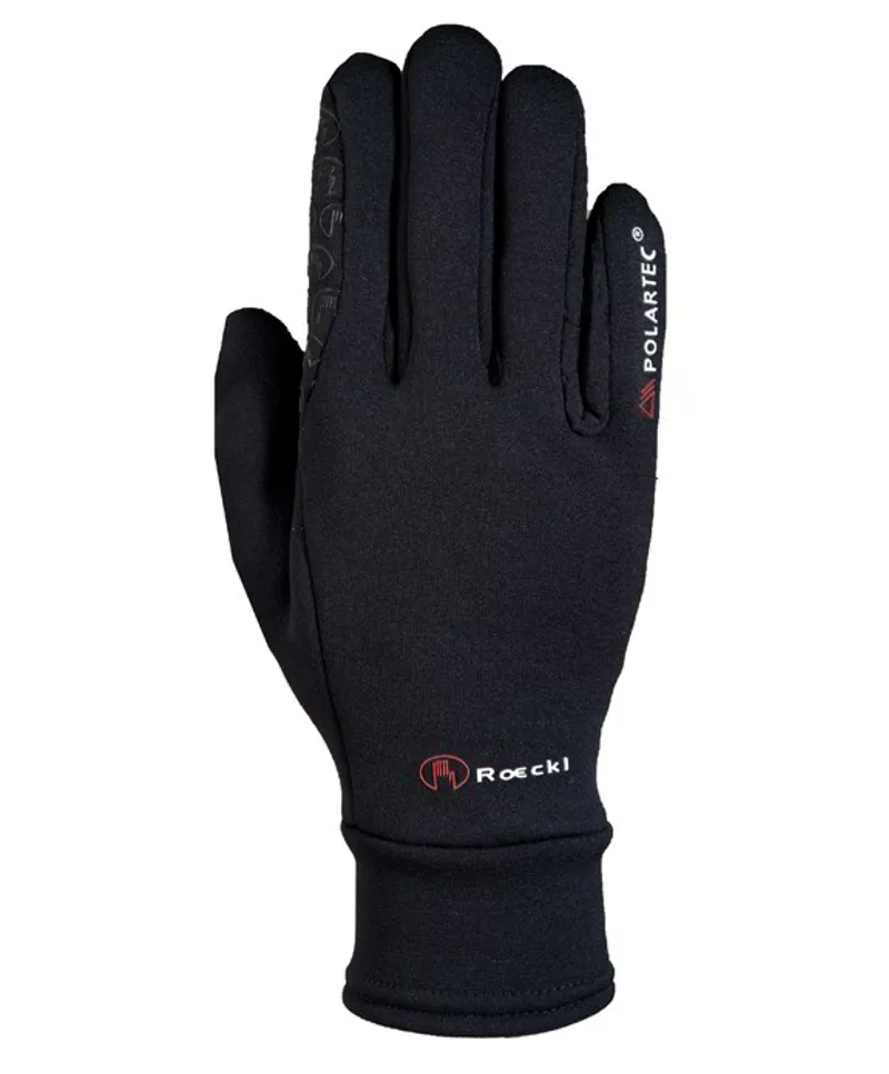 Roeckl Warwick Polartec Junior Riding Gloves - Black