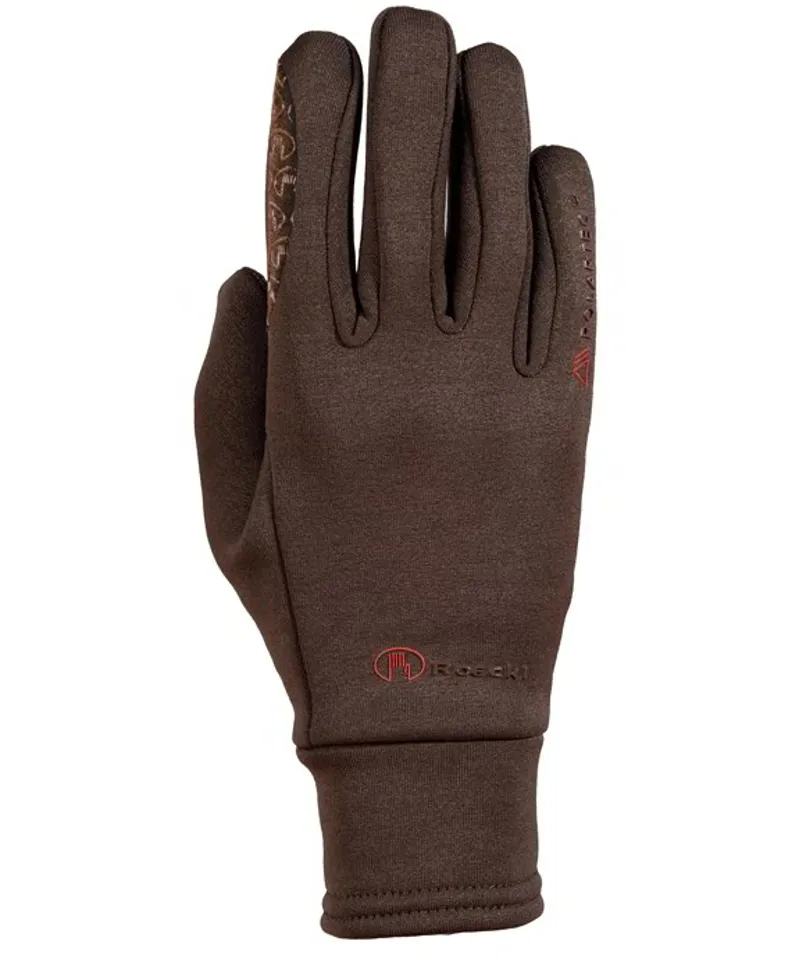 Roeckl Warwick Adult Polartec Winter Riding Gloves - Brown