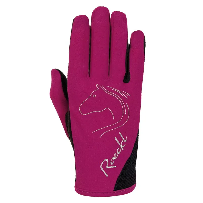 Roeckl Tryon Junior Riding Gloves-Berry