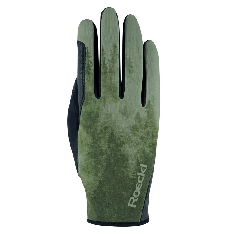 Roeckl Wing Winter Adult Riding Gloves - Forest