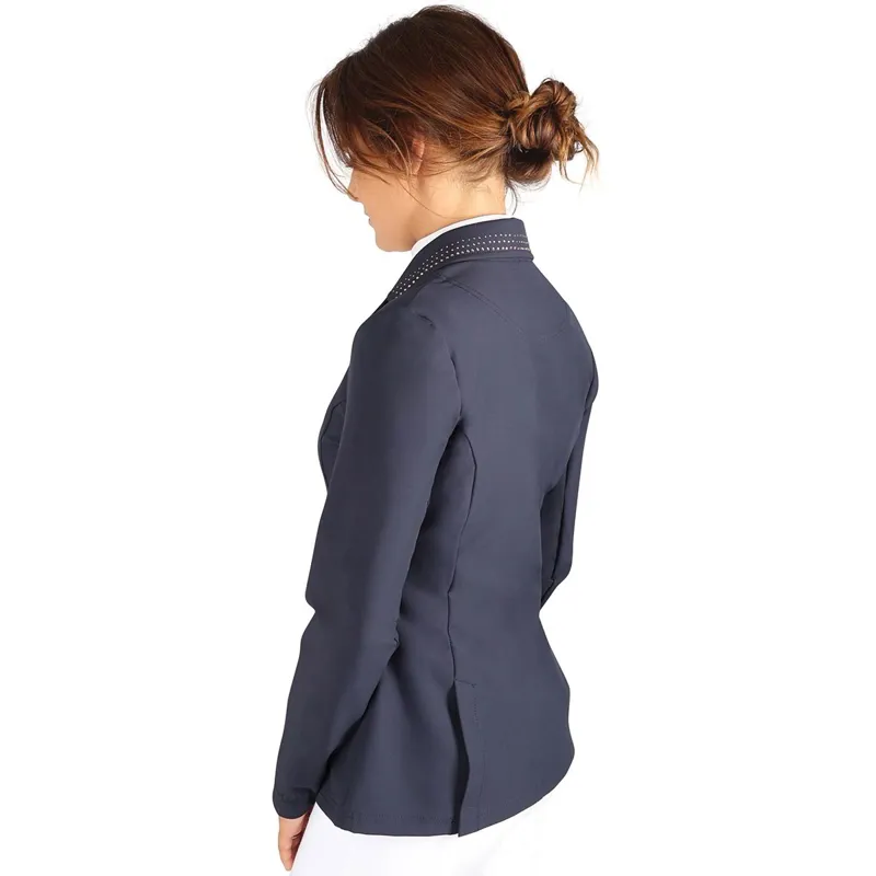 Hy Equestrian Roka Royal Women's Show Coat - Navy/Rose Gold-2