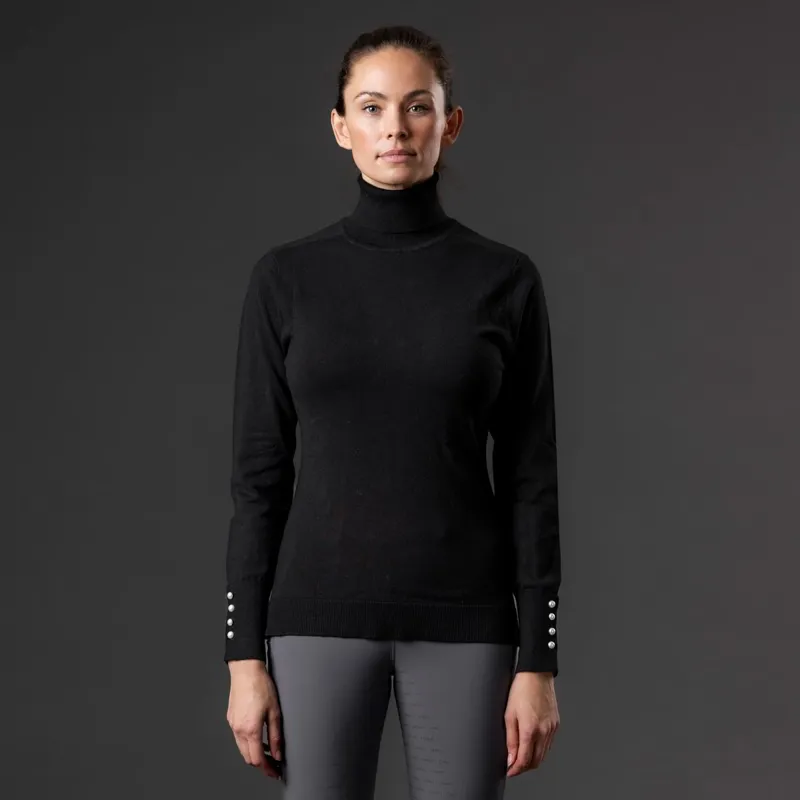 Catago Bash Women's Turtleneck Pullover - Black-3