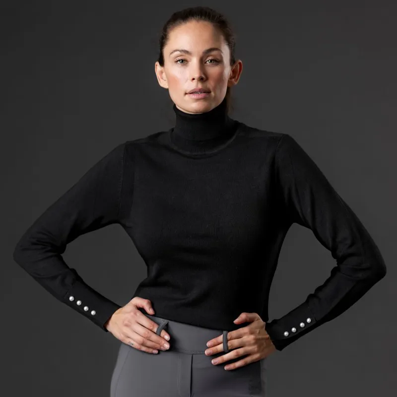 Catago Bash Women's Turtleneck Pullover - Black-7