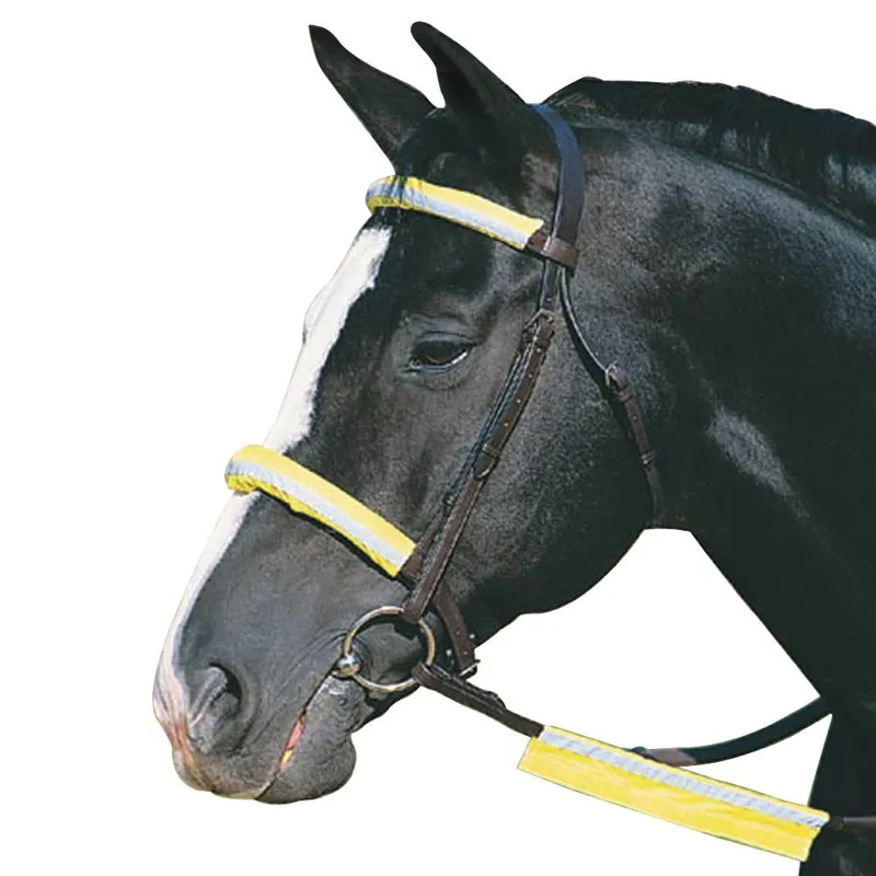 Roma Reflective Bridle Set - Yellow-1