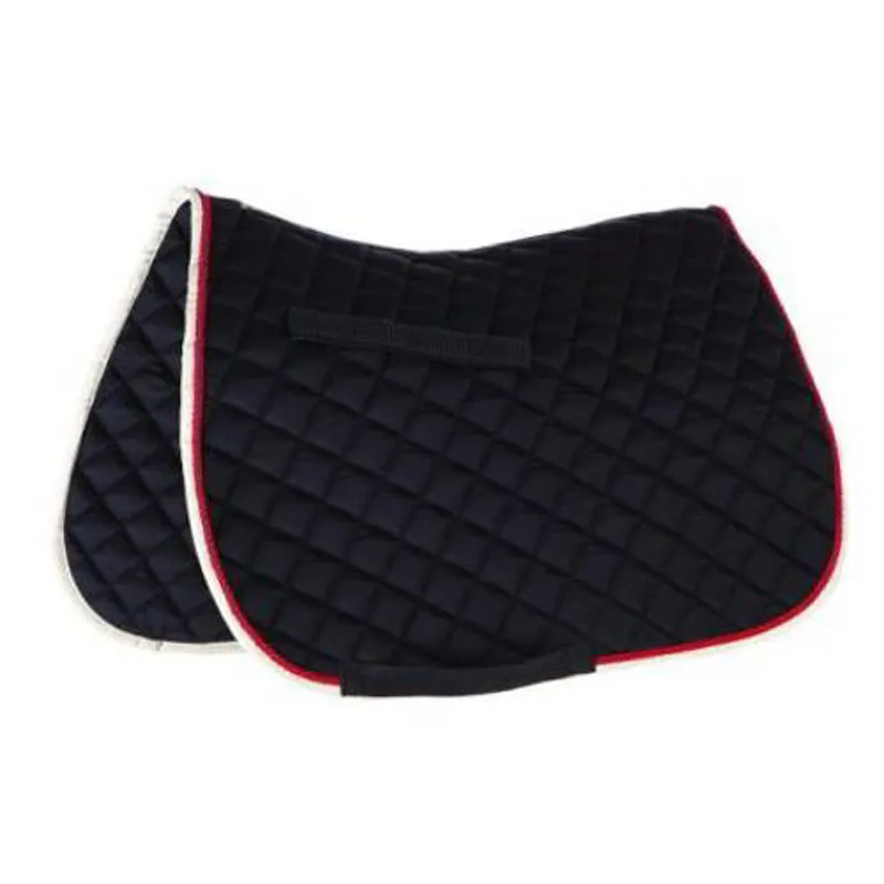 Roma Grand Prix All Purpose Saddle Pad - Navy/Red/White