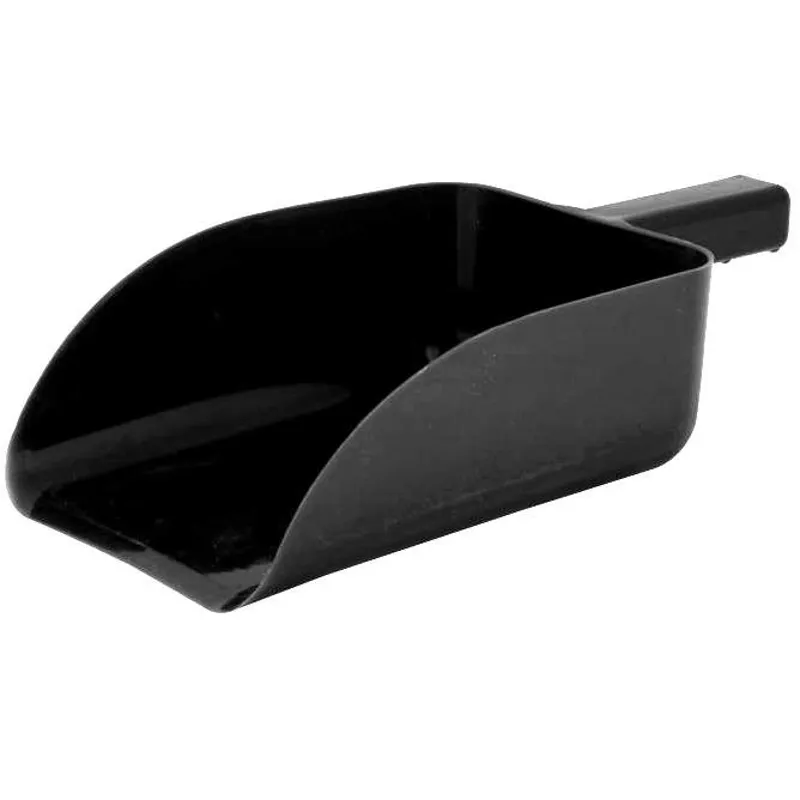 Roma Plastic Feed Scoop - Black-1