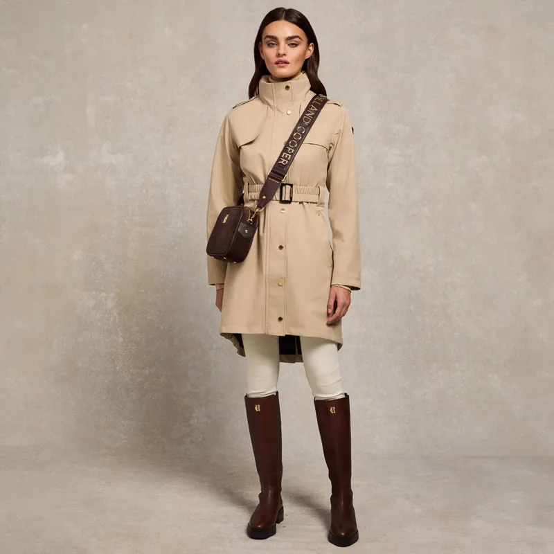 Holland Cooper Rosedale Women's Waterproof Parka Jacket - Stone-2