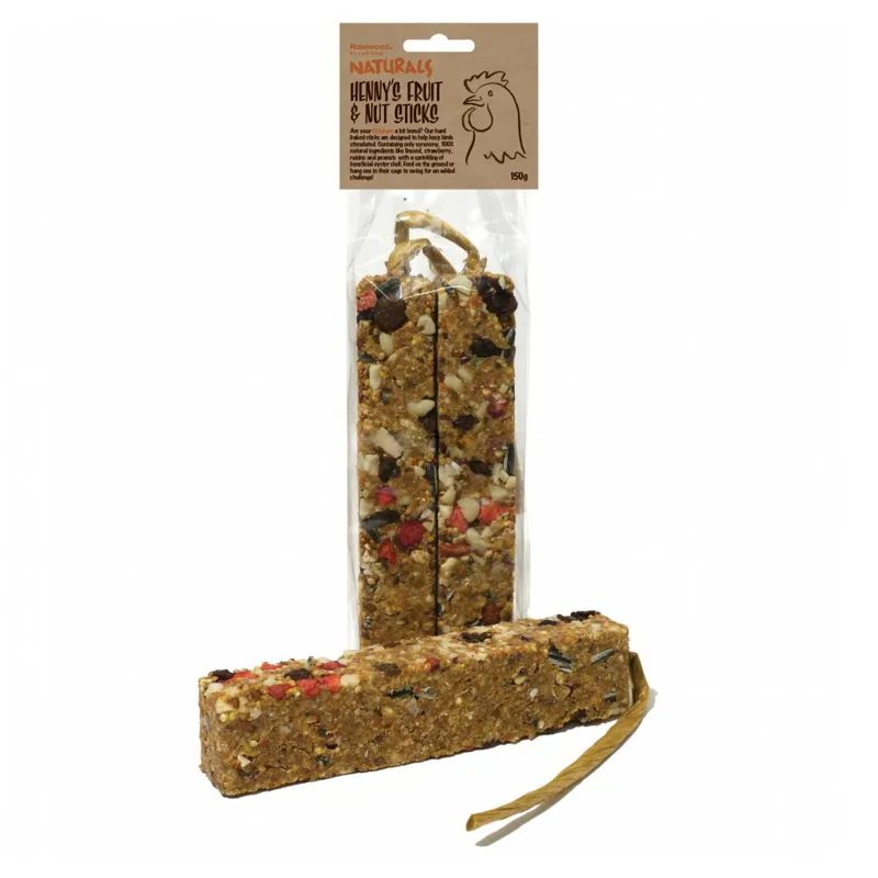 Rosewood Naturals Hennys Fruit and Nut Sticks Hen Treats-1