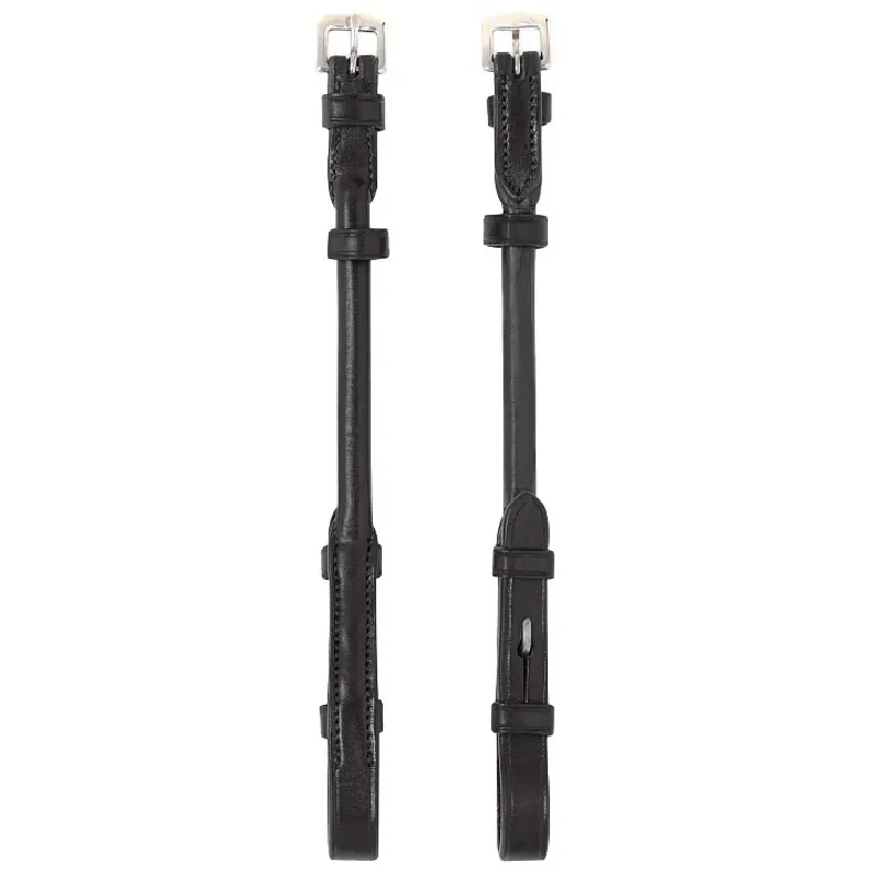 Equiline CP0002 Rounded Cheek Pieces - Black