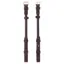 Equiline CP0002 Rounded Cheek Pieces - Brown