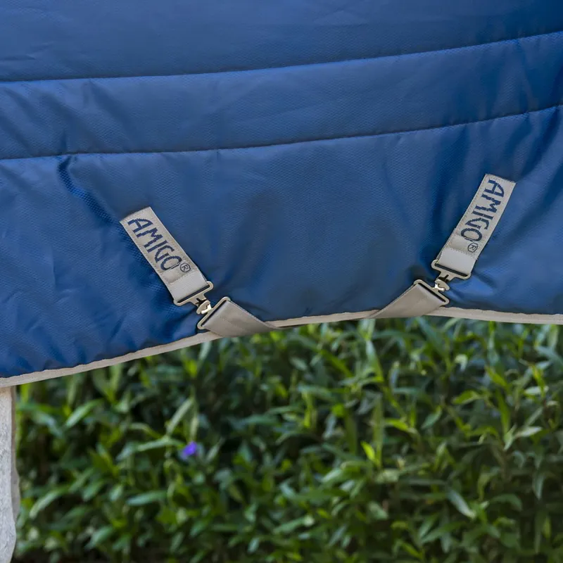 Amigo Ripstop Insulator Pony 100g Stable Blanket - Navy/Titanium Grey-5