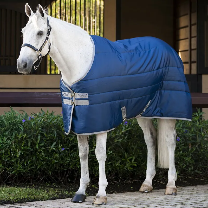 Amigo Ripstop Insulator Pony 100g Stable Blanket - Navy/Titanium Grey