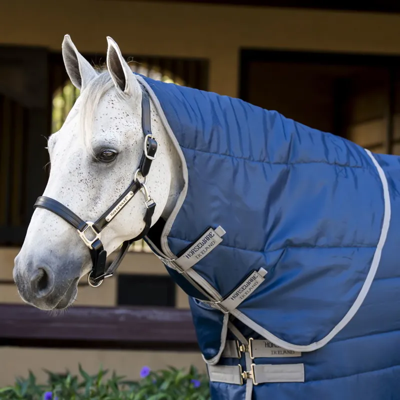Amigo Ripstop Insulator 100g Stable Hood - Navy/Titanium Gray