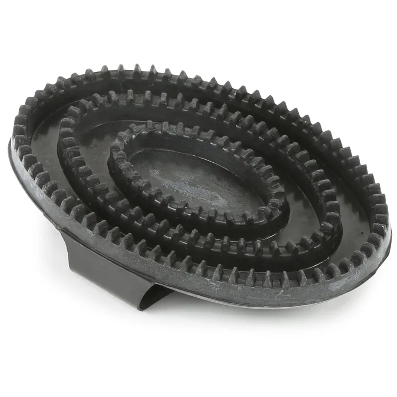 EZI-GROOM Rubber Curry Comb - Black