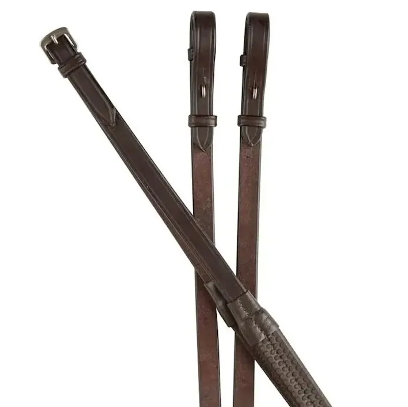 Collegiate IV Rubber Reins - Brown