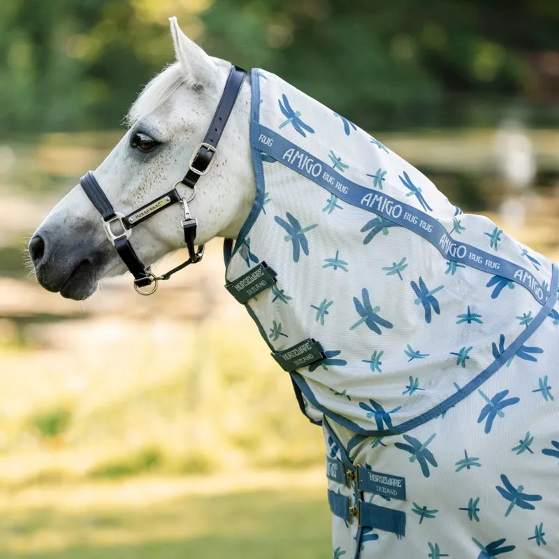 Amigo Pony Bug Rug Plus Fly Sheet - Dragonfly/Silver Blue/Sage-1