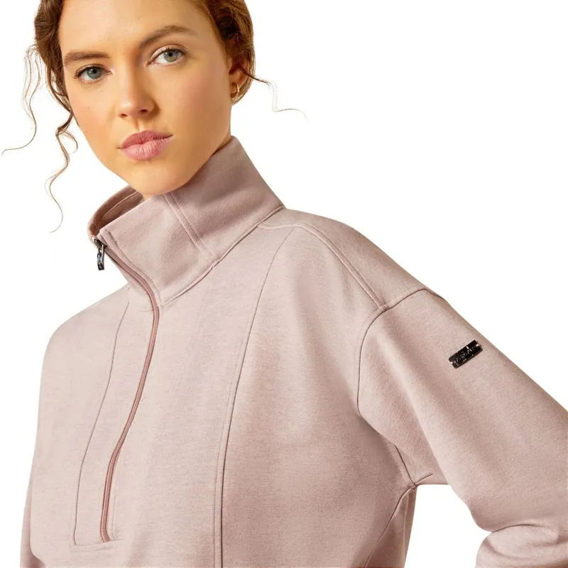 Ariat Ryeland Half-Zip Women's Sweatshirt - Purple Dove-2