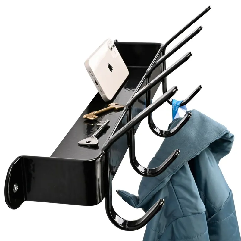 Stubbs Coat Hook Shelfie-Black-1