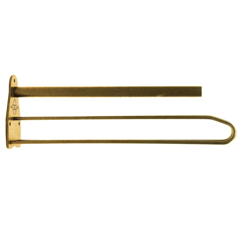 Grooming Deluxe Saddle Rack with Saddle Pad Holder - Gold