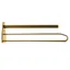 Grooming Deluxe Saddle Rack with Saddle Pad Holder - Gold