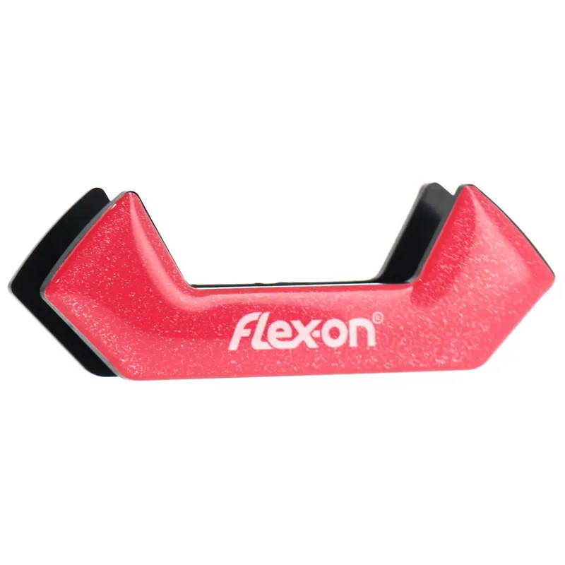 Flex-On Safe-on Silver-Range Stirrup Magnets - Fuchsia Silver