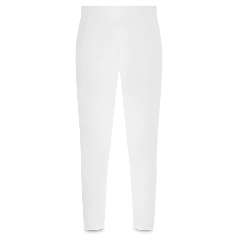 Kentucky Sammy Junior Girls Full Grip Riding Tights - White-1