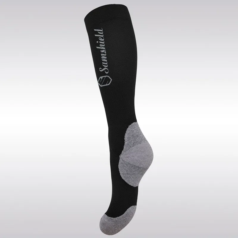 Samshield Balzane Soft Print Unisex Socks - Black-1