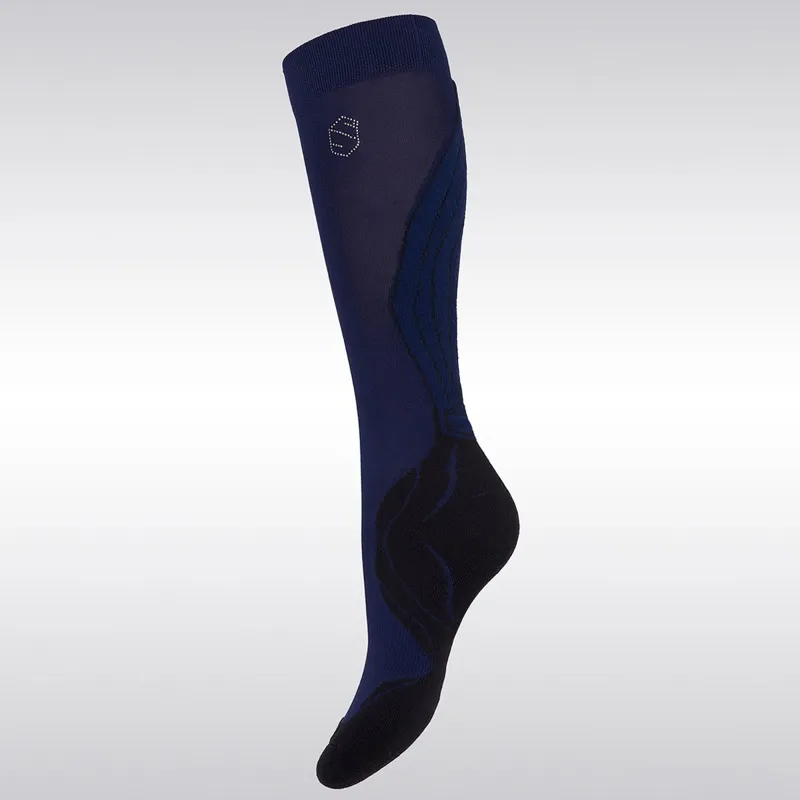 Samshield Balzane Airflow Swarovski Womens Socks Navy-1