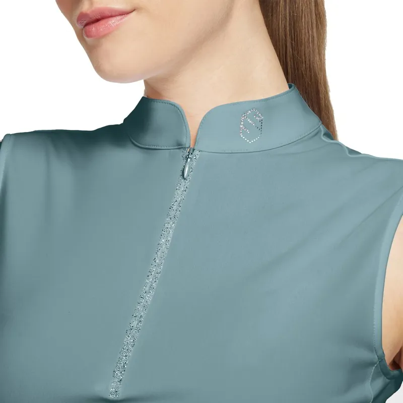 Samshield Bruna Sleeveless Womens Polo Shirt - Tourmaline-1