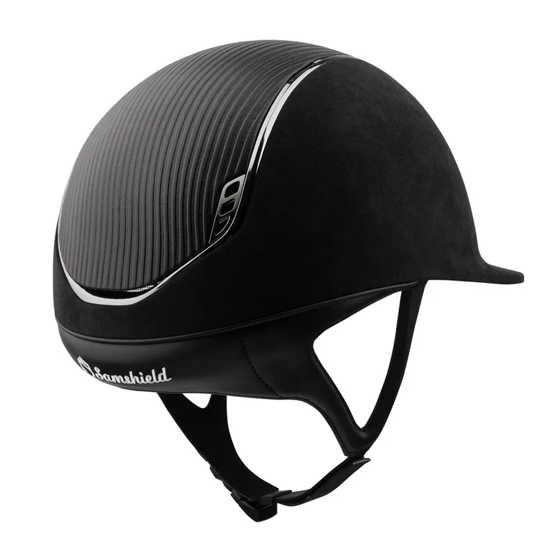 Samshield Premium 2.0 Standard Helmet - Black/Chrome-1