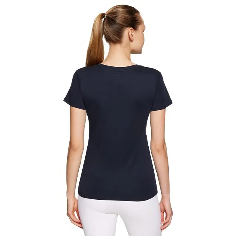 Samshield Alba Metal Dots Ladies T-Shirt - Navy/White/Powder Pink-1