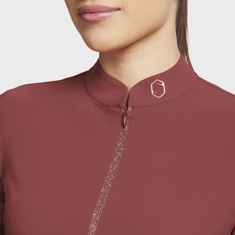 Samshield Brunella Long Sleeve Womens Training Top - Amarante-2