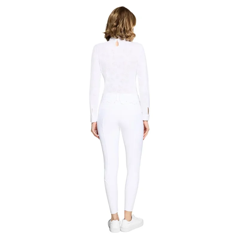 Samshield Capucine Ferna Knee Grip Women's Competition Breeches - White-1