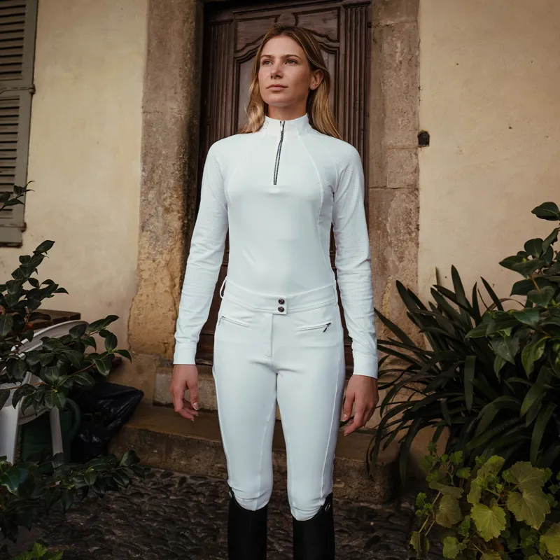 Samshield Capucine Ferna Knee Grip Women's Competition Breeches - White-3